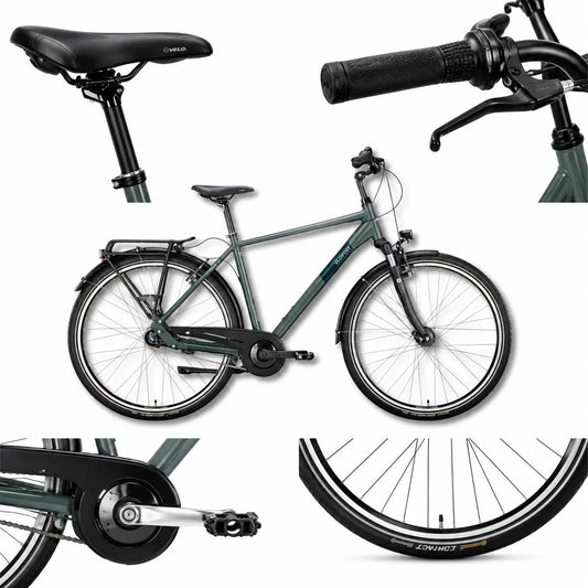 VICTORIA 28", topas blue, 7-SHIMANO "Nexus" fodbremse, 45/50 cm