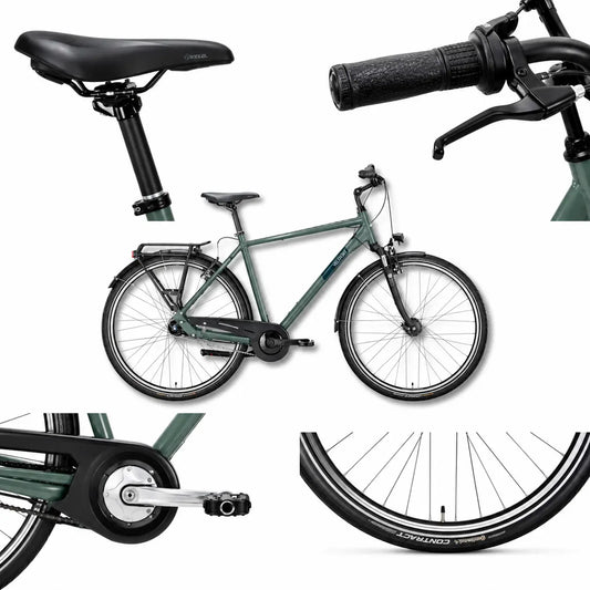 VICTORIA Trekkingcykel Diamant, 28", topas blue, 7-SHIMANO "Nexus" 60 cm / L